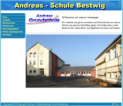 Startseite Homepage 2012